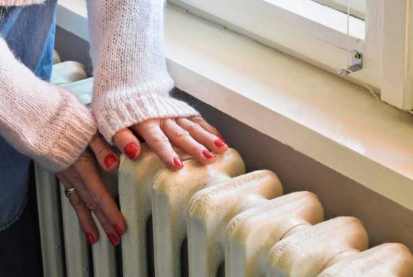 hands on radiator
